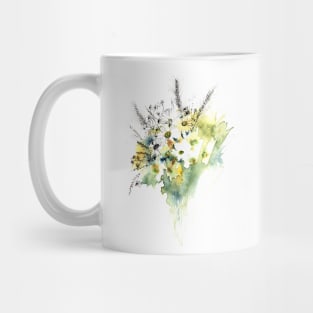 Camomiles bouquet watercolor Mug